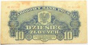 1944 10 zł złotych Obowiązkowym, seria CE