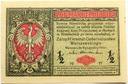 1916 1/2 marki polskiej seria B Generał