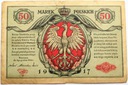 1917 50 Pięćdziesiąt Marek Polskich ser.A Jenerał