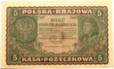 1919 5 Pięć Marek Polskich II Serja DT