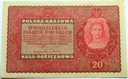 1919 20 Dwadzieścia Marek Polskich II Serja FV