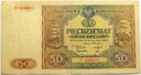 1946 50 zł pięćdziesiąt złotych, seria H