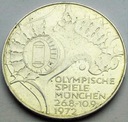 Niemcy 10 marek 1972 Monachium stadion SREBRO