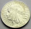 10 zł złotych 1933 Głowa kobiety Polonia SREBRO