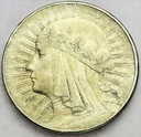 10 zł złotych 1932 Głowa kobiety Polonia SREBRO