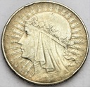 10 zł złotych 1933 Głowa kobiety Polonia SREBRO