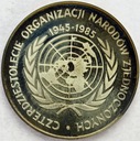 500 złotych 1985 Czterdziestolecie ONZ