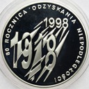 10 zł złotych 1998 R. Odzyskania Niepodległości