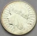 10 zł złotych 1933 Głowa kobiety Polonia SREBRO