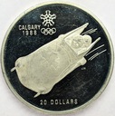 Kanada 20 dolarów 1987 Calgary 1988 Bobslej