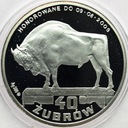 Pieniądz Zastępczy 40 Żubrów 2009 SREBRO