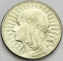 10 zł złotych 1932 Głowa kobiety Polonia SREBRO