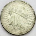 10 zł złotych 1933 Głowa kobiety Polonia SREBRO