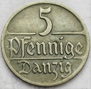 WMG Wolne Miasto Gdańsk 5 Fenigów 1923