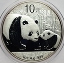 Chiny 10 Juanów 2011 Srebrna Panda SREBRO UNCJA
