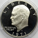 USA 1 dolar One Dollar 1971 Eisenhower SREBRO