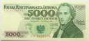 1988 5000 zł złotych Chopin seria EA