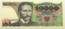 1988 10000 zł złotych Wyspiański, seria AF