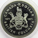 Kanada 1 Dolar 1971 Kolumbia Brytyjska SREBRO