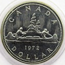 Kanada 1 dolar 1972 Kanoe kanu SREBRO