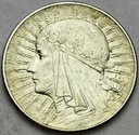 5 zł złotych 1933 Głowa kobiety Polonia SREBRO