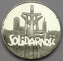 100000 zł złotych 1990 Solidarność A SREBRO (1)