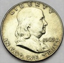 USA 1/2 dolara 1963 Half Dollar Franklin SREBRO