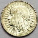 5 zł złotych 1934 Głowa kobiety Polonia SREBRO