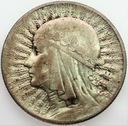 5 zł złotych 1934 Głowa kobiety Polonia SREBRO (9)