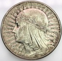 10 zł złotych 1932 Głowa kobiety Polonia SREBRO (4
