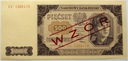 WZÓR 1948 500 zł Pięćset złotych seria CC