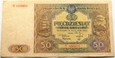 1946 50 zł pięćdziesiąt złotych, seria H