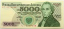 1988 5000 zł złotych Chopin seria CT