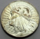 10 zł złotych 1933 Głowa kobiety Polonia SREBRO