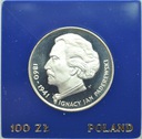 100 zł złotych 1975 Ignacy Jan Paderewski SREBRO