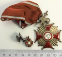 Krzyż Zasługi RP Z Mieczami srebrny + Miniaturka