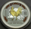 Australia 1 dolar 2005 Rok Koguta SREBRO UNCJA