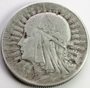 5 zł złotych 1932 Głowa kobiety Polonia SREBRO