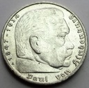 Niemcy 5 Marek 1938 Hindenburg SREBRO