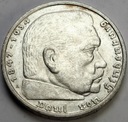Niemcy 5 Marek 1935 Hindenburg SREBRO