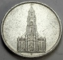 Niemcy 5 Marek Mark 1934 Wieża Kościół SREBRO