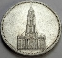 Niemcy 5 Marek Mark 1935 Wieża Kościół SREBRO
