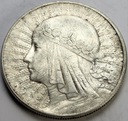 10 zł złotych 1932 Głowa kobiety Polonia SREBRO