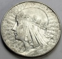 10 zł złotych 1933 Głowa kobiety Polonia SREBRO