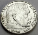 Niemcy 5 Marek 1935 Hindenburg SREBRO