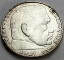 Niemcy 2 marki 1939 Hindenburg SREBRO