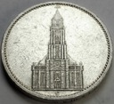 Niemcy 5 Marek Mark 1935 Wieża Kościół SREBRO