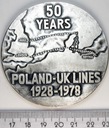 Medal 50 Years Poland UK Lines