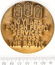 Medal 10 Lat Polskiej Żeglugi Promowej