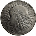 10 zł złotych 1932 Głowa kobiety Polonia SREBRO